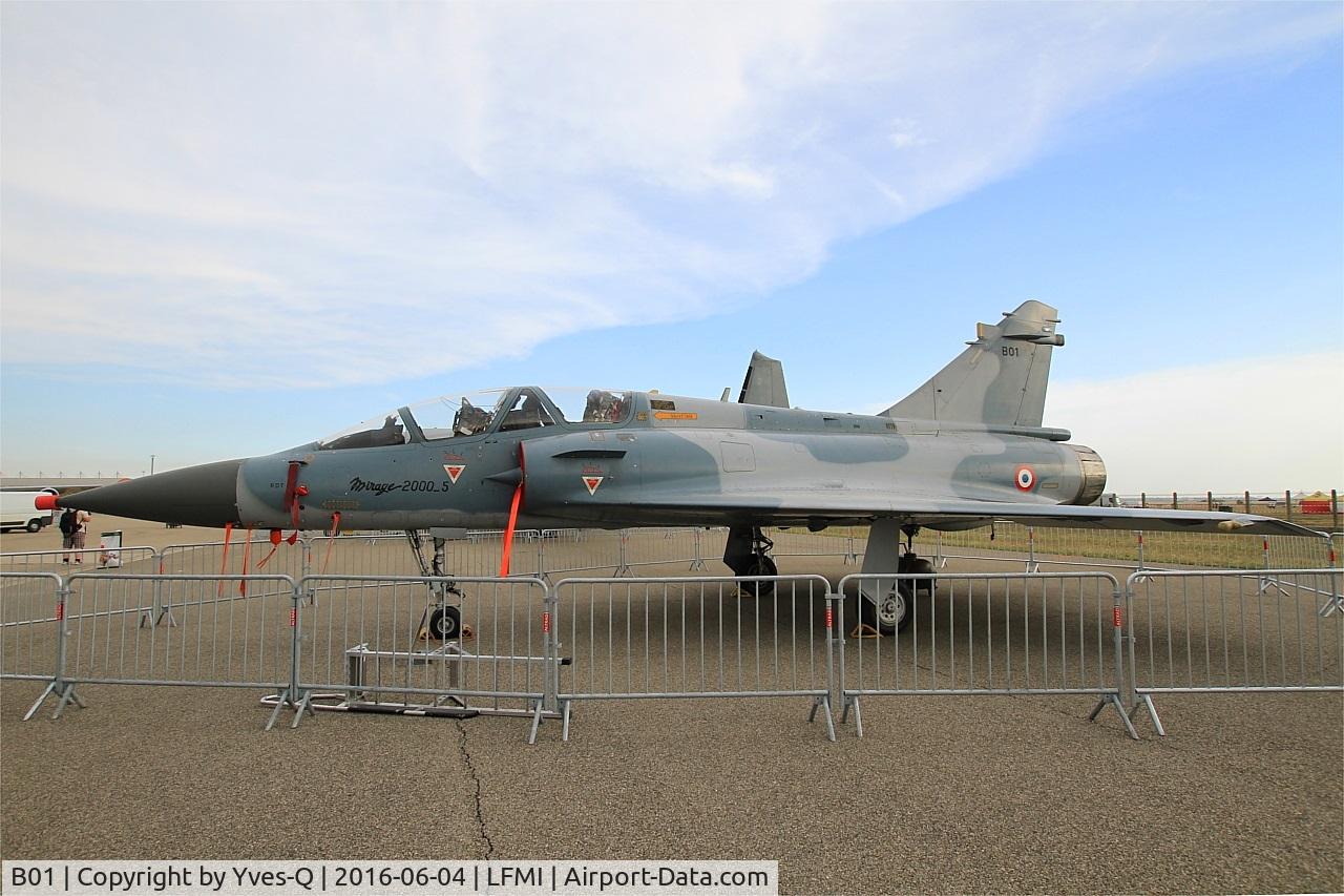 B01, Dassault Mirage 2000-5 C/N B01, Dassault Mirage 2000B, Displayed at Istres-Le Tubé Air Base 125 (LFMI-QIE) open day 2016