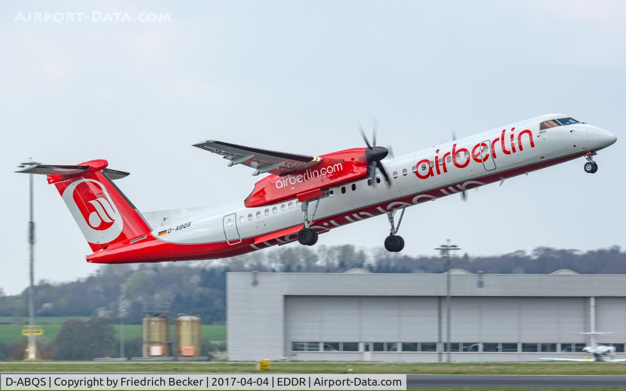 D-ABQS, 2016 De Havilland Canada DHC-8-402Q Dash 8 Dash 8 C/N 4539, departure via RW09