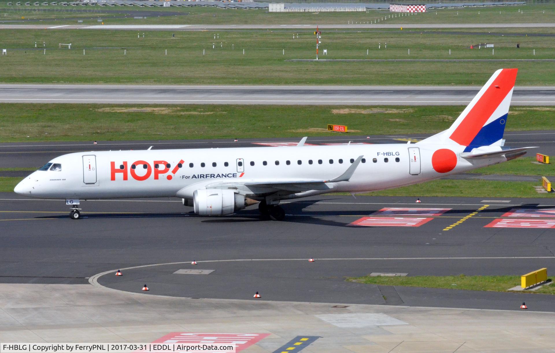 F-HBLG, 2009 Embraer 190LR (ERJ-190-100LR) C/N 19000254, HOP ERJ190 arrived in DUS
