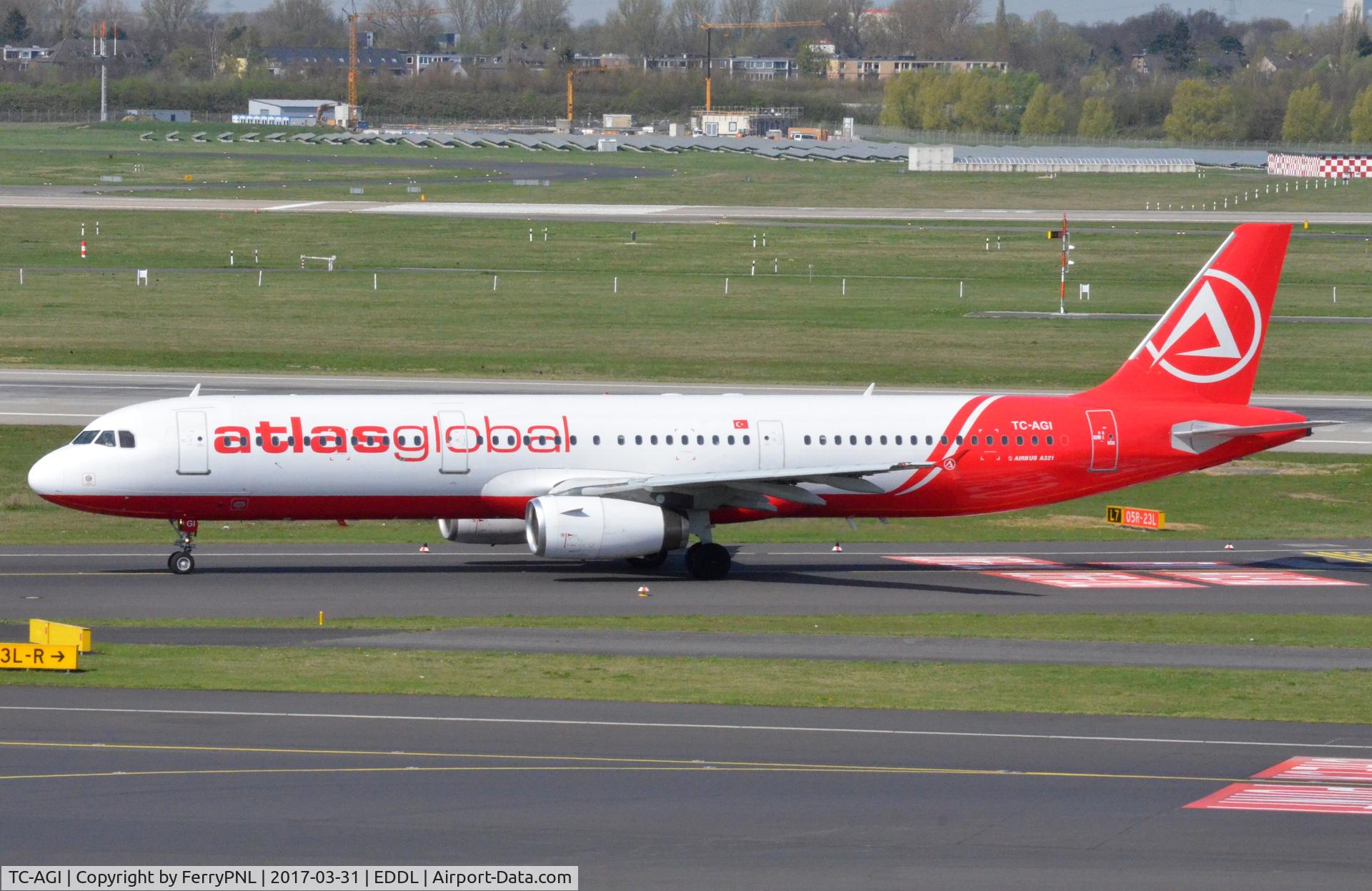 TC-AGI, 1999 Airbus A321-131 C/N 963, AtlasGlobal A321 arrivingh in DUS
