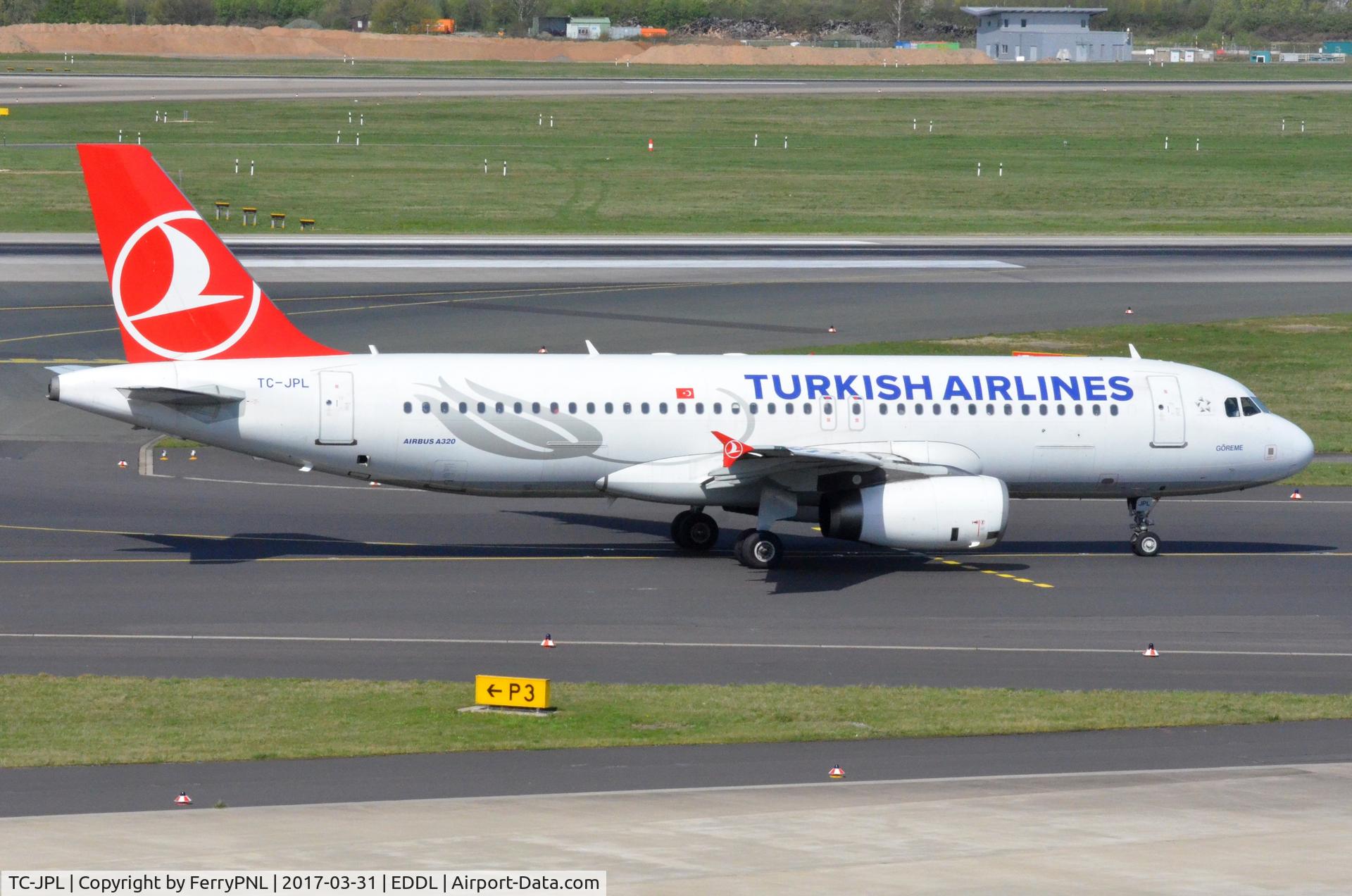 TC-JPL, 2007 Airbus A320-232 C/N 3303, Turkish A320 taxying out.