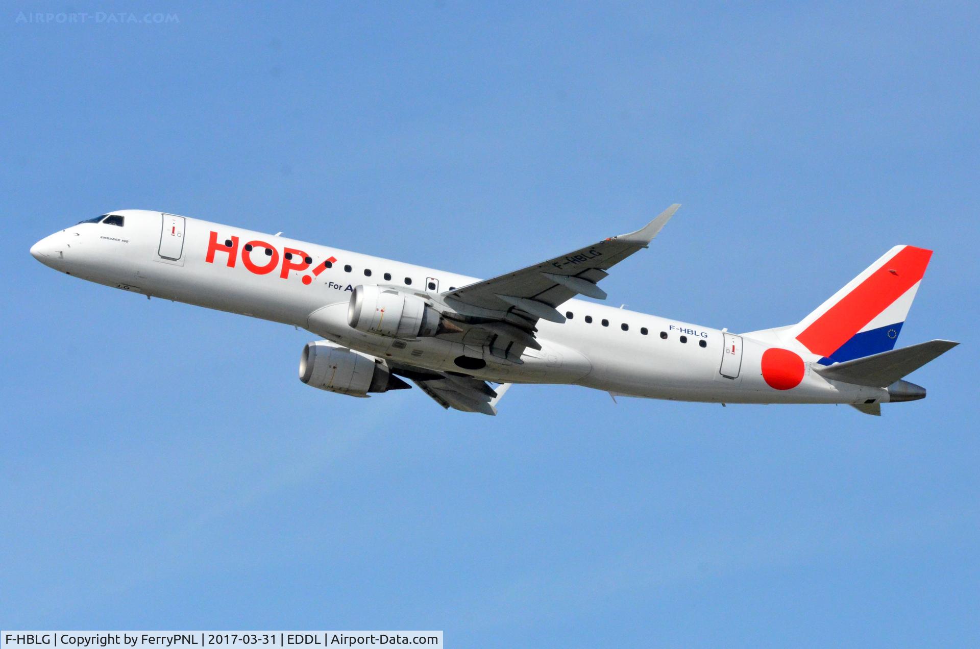 F-HBLG, 2009 Embraer 190LR (ERJ-190-100LR) C/N 19000254, HOP ERJ190 taking-off.