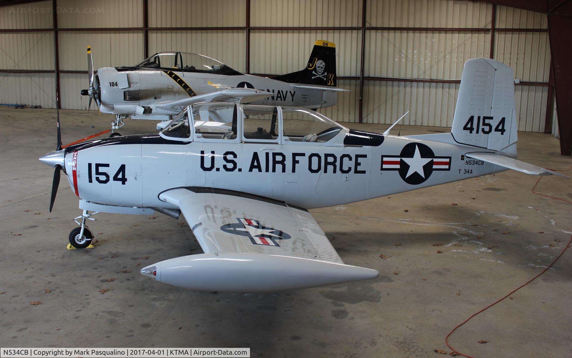 N534CB, 1953 Beech (CCF) T-34A (A45) Mentor C/N CCF34-123, Beech T-34A