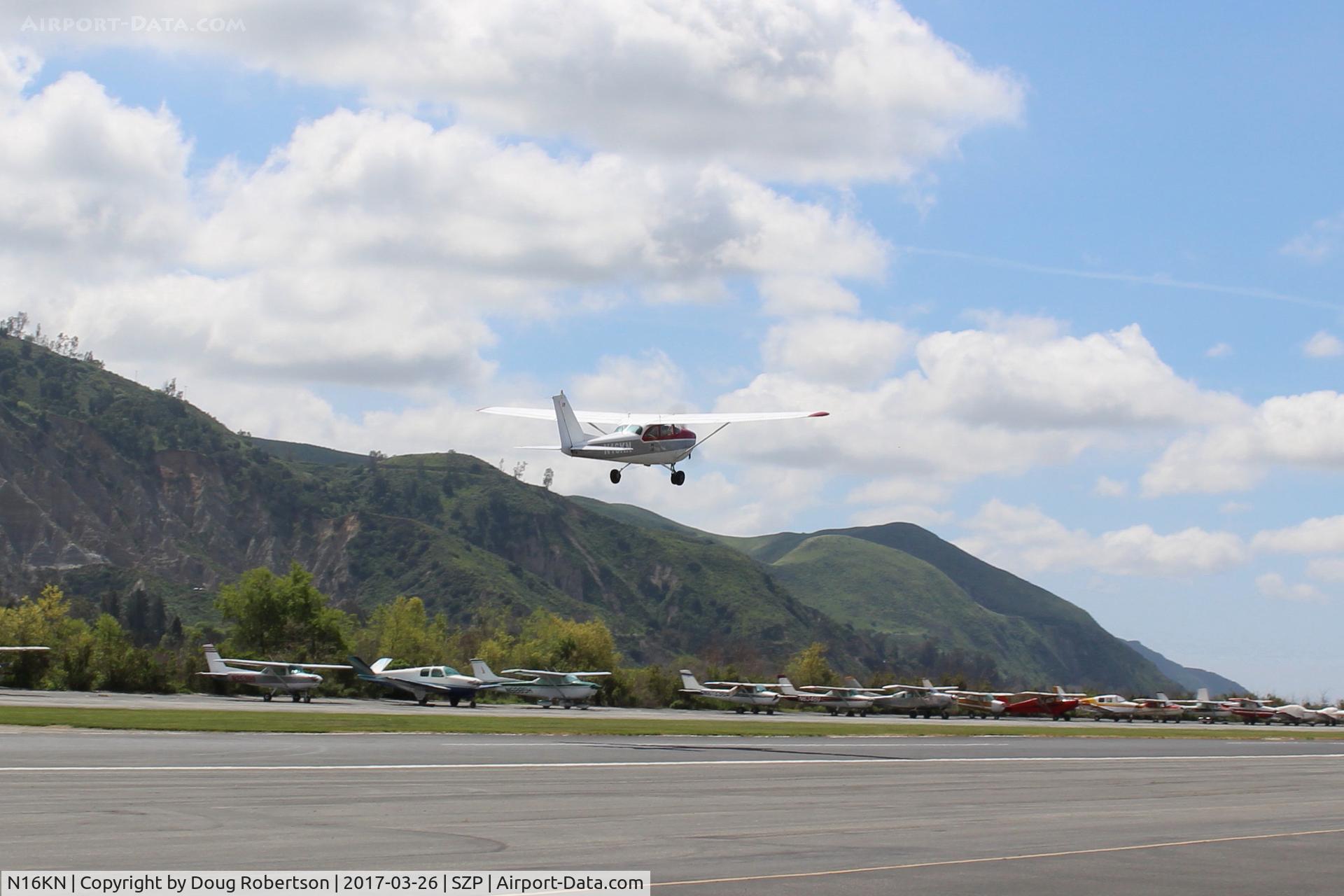 N16KN, 1965 Cessna 172G C/N 17253986, 1965 Cessna 172G SKYHAWK, Continental O-300 145 Hp 6 cylinder, takeoff climb Rwy 22