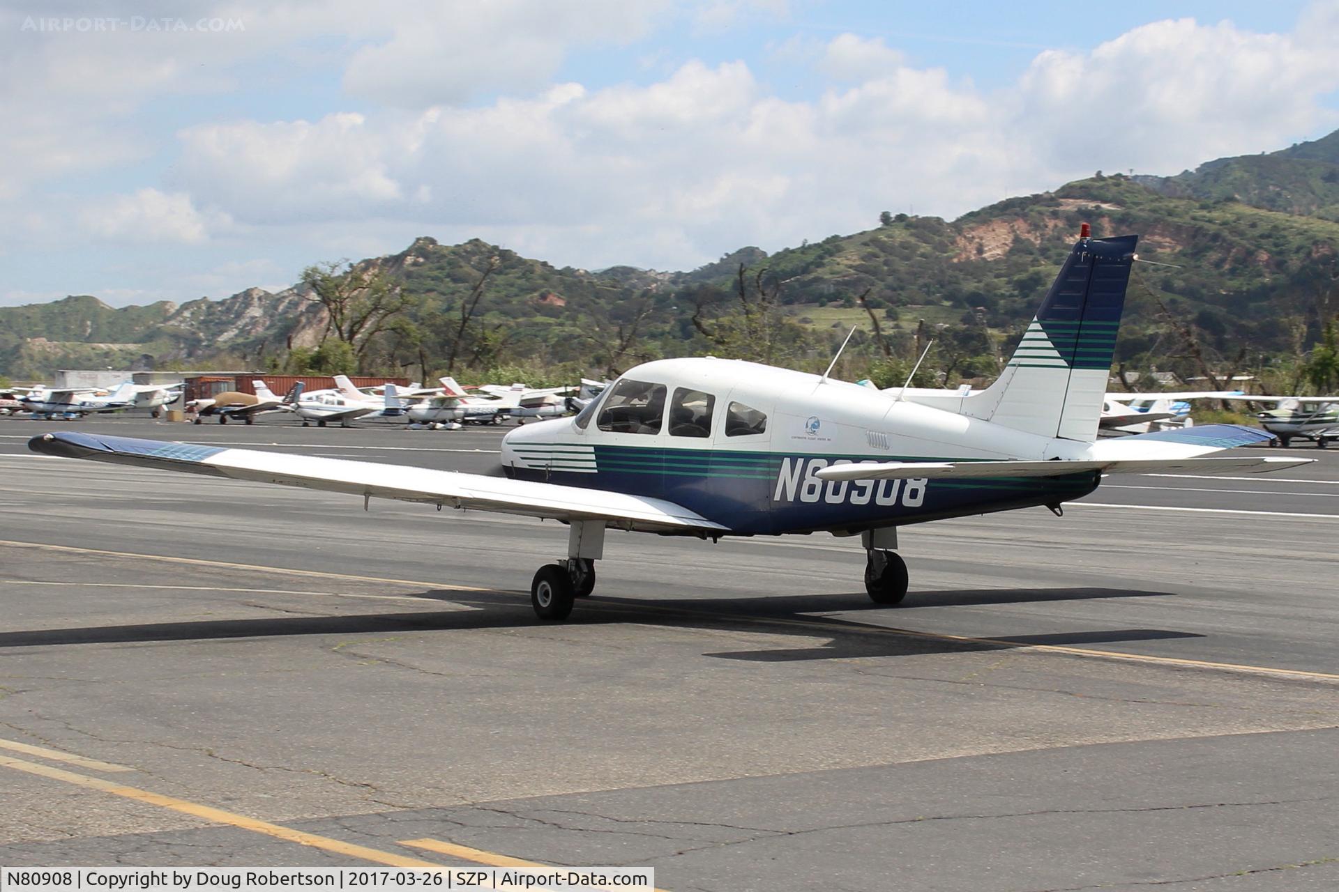 N80908, 1979 Piper PA-28-161 C/N 28-8016074, 1979 Piper PA-28-161 WARRIOR II, Lycoming O-320 D3G 160 Hp, taxi back