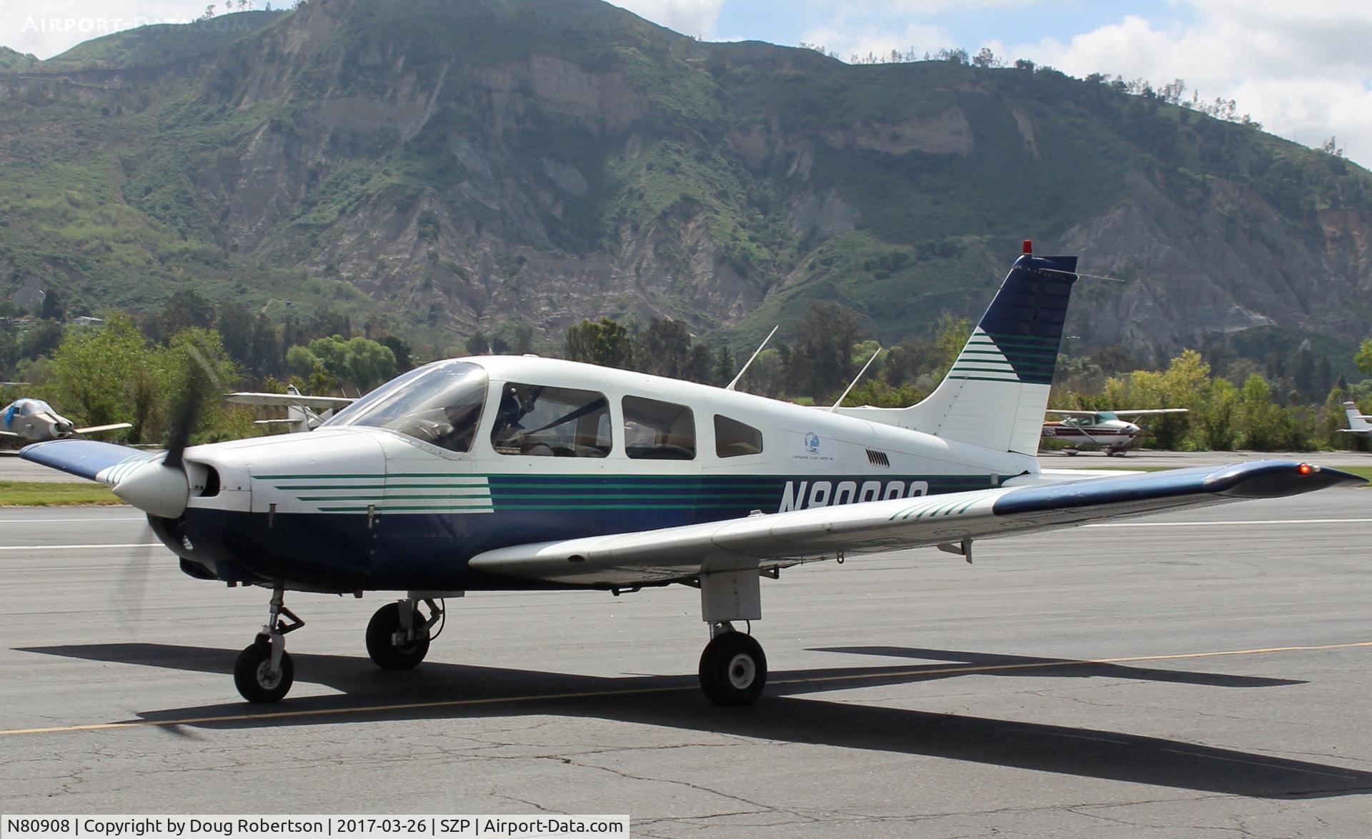 N80908, 1979 Piper PA-28-161 C/N 28-8016074, 1979 Piper PA-28-161 WARRIOR II, Lycoming O-320-D3G 160 Hp, taxi back