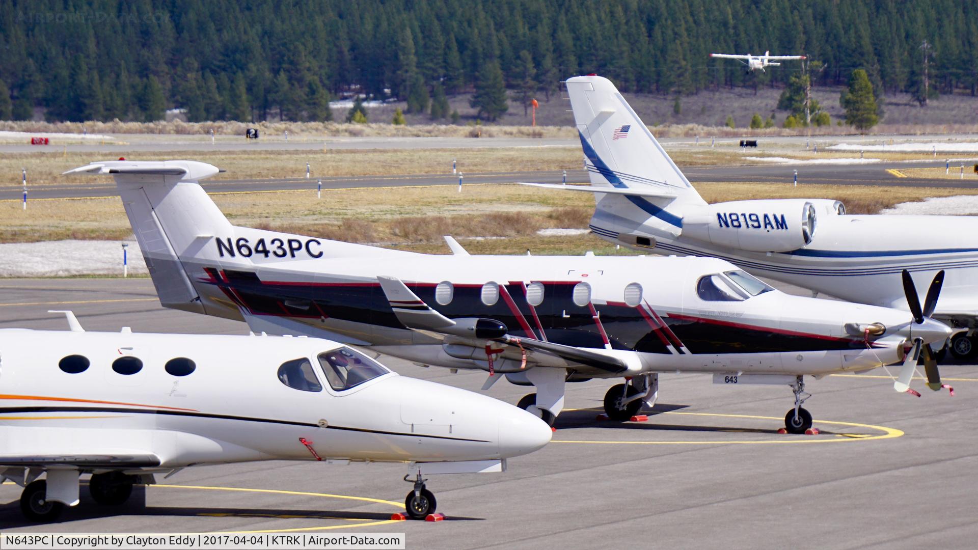 N643PC, 2005 Pilatus PC-12/45 C/N 643, Truckee Airport California. 2017.