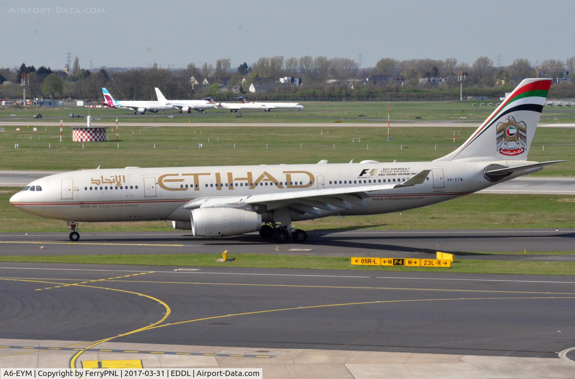 A6-EYM, 2007 Airbus A330-243 C/N 824, Etihad A332 vacating the runway