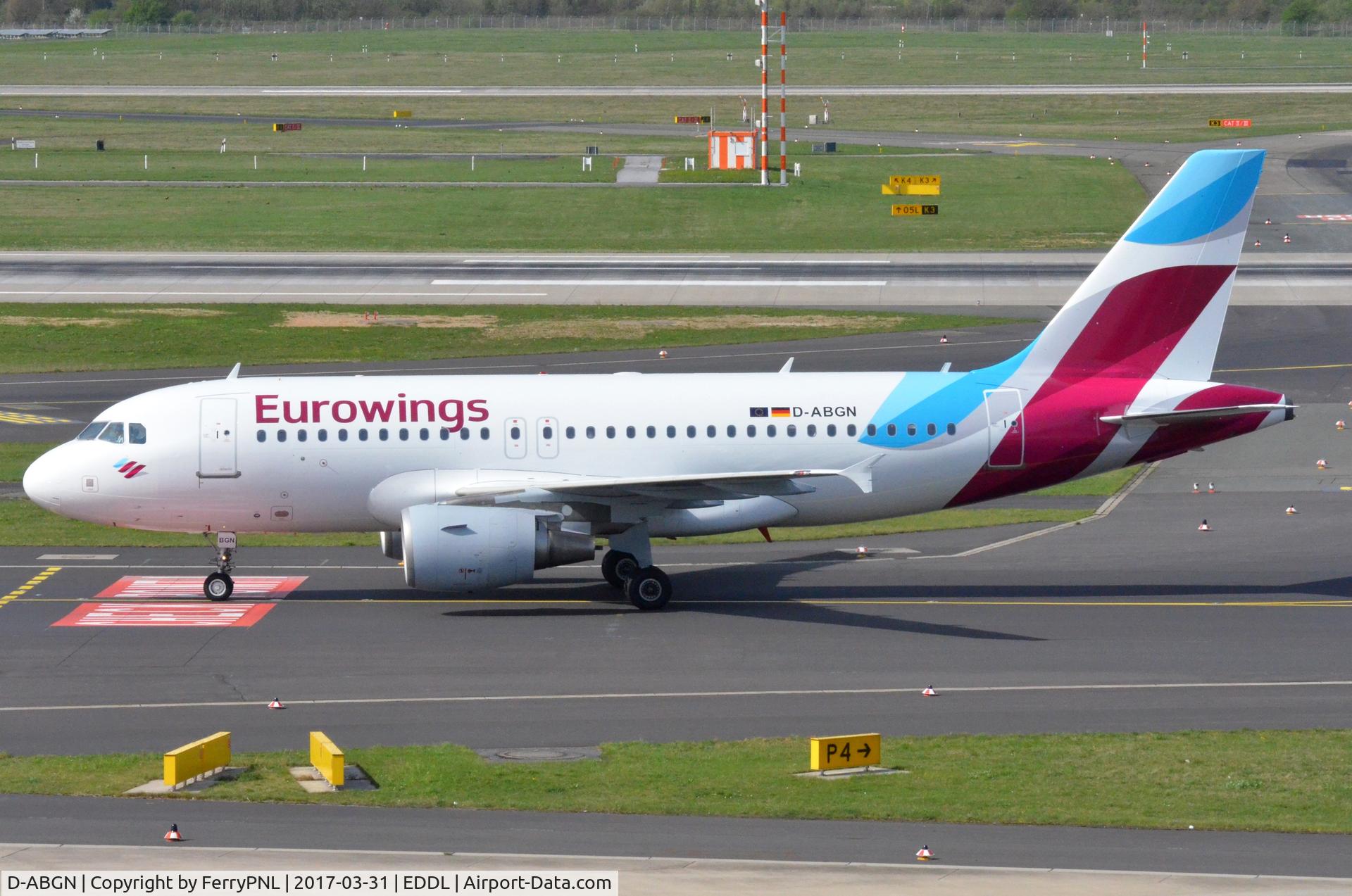 D-ABGN, 2008 Airbus A319-112 C/N 3661, Eurowings A319