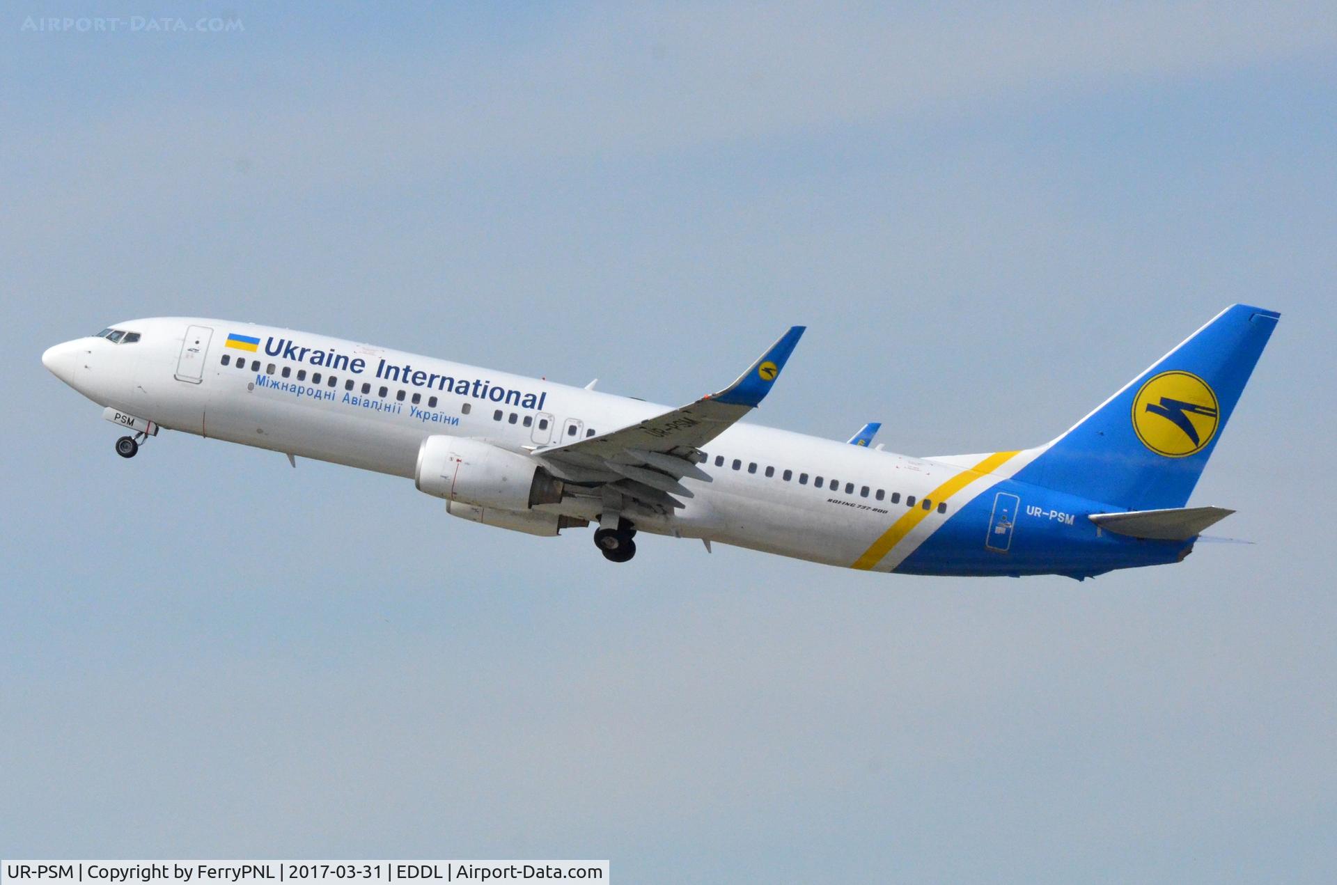 UR-PSM, 2009 Boeing 737-8FZ C/N 29674, Ukraine B738 departing