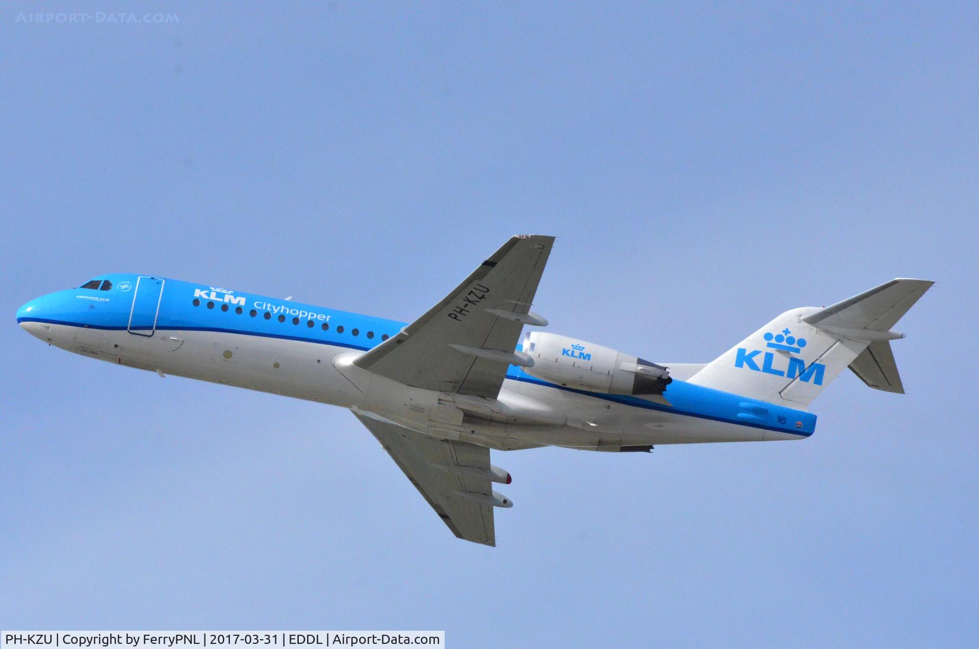 PH-KZU, 1995 Fokker 70 (F-28-0070) C/N 11543, KLM Fk70 returning to AMS