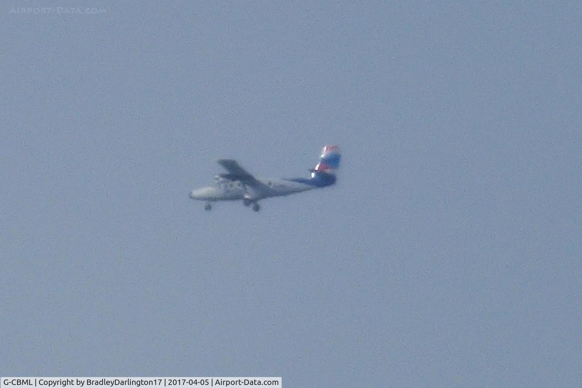 G-CBML, 1980 De Havilland Canada DHC-6-310 Twin Otter C/N 695, Skybus G-CBML over the moors