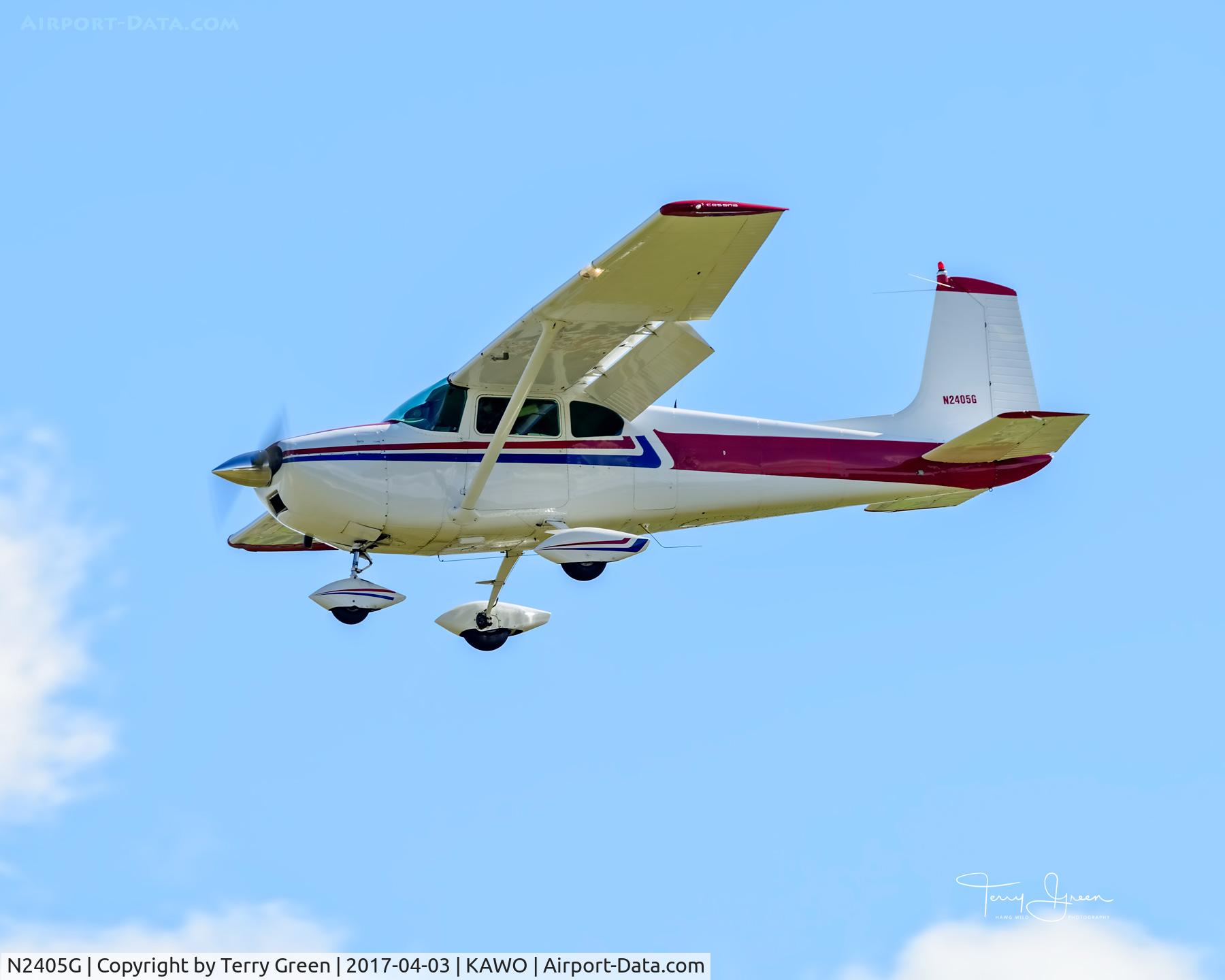 N2405G, 1959 Cessna 182B Skylane C/N 51705, KAWO