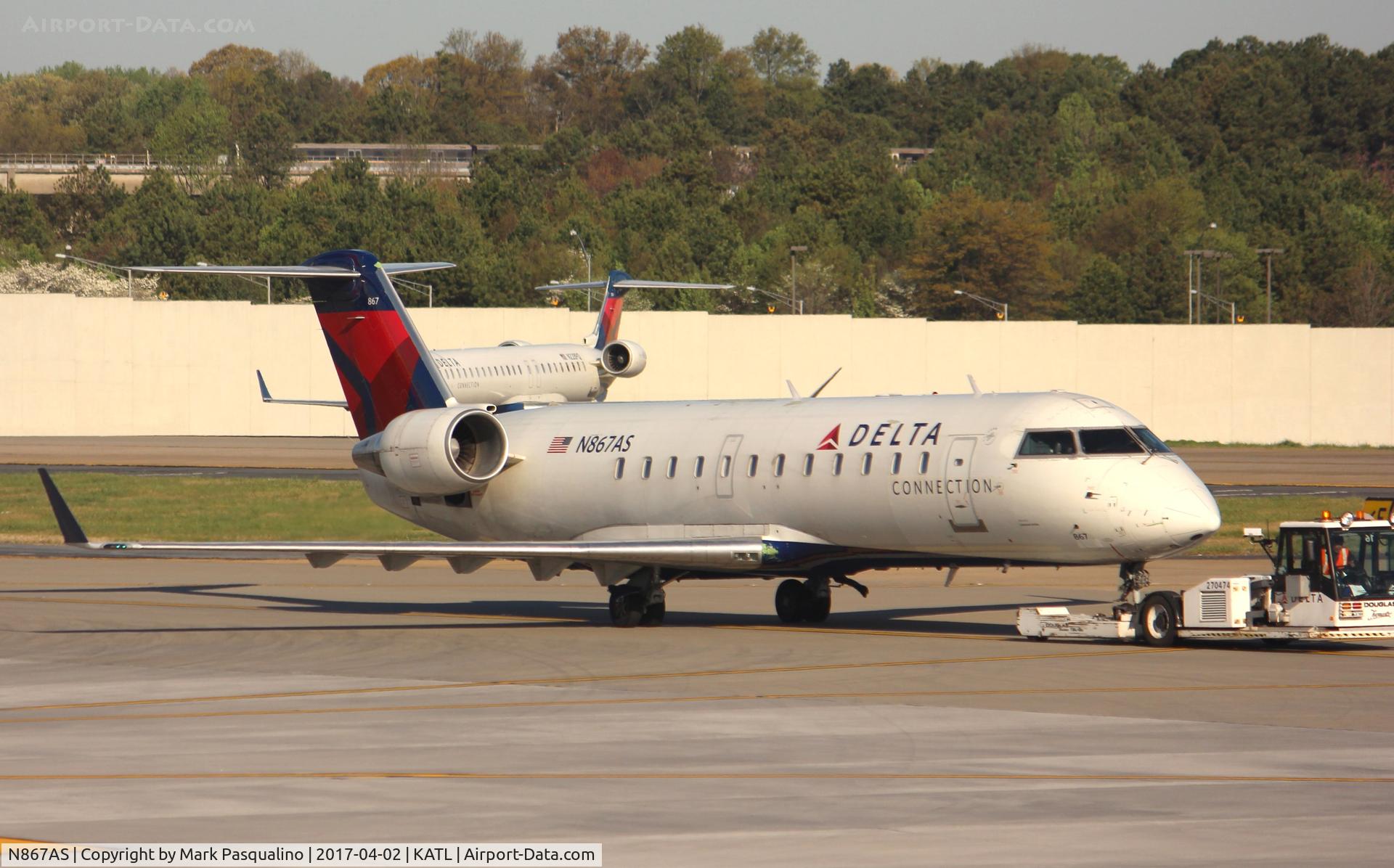 N867AS, 2000 Bombardier CRJ-200ER (CL-600-2B19) C/N 7463, CL-600-2B19
