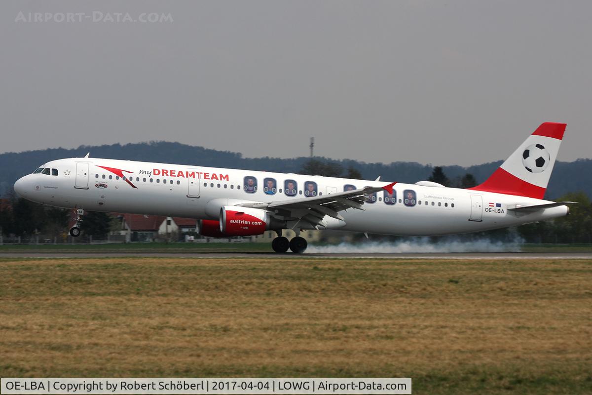 OE-LBA, 1995 Airbus A321-111 C/N 552, OE-LBA @ LOWG
