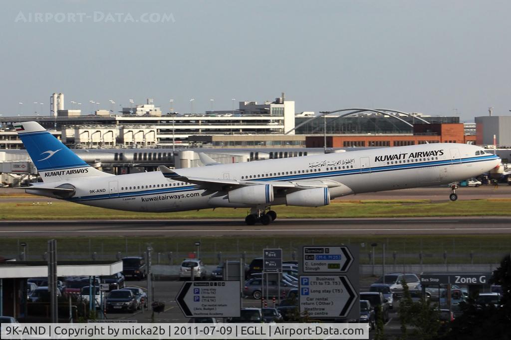 9K-AND, 1995 Airbus A340-313 C/N 104, Take off