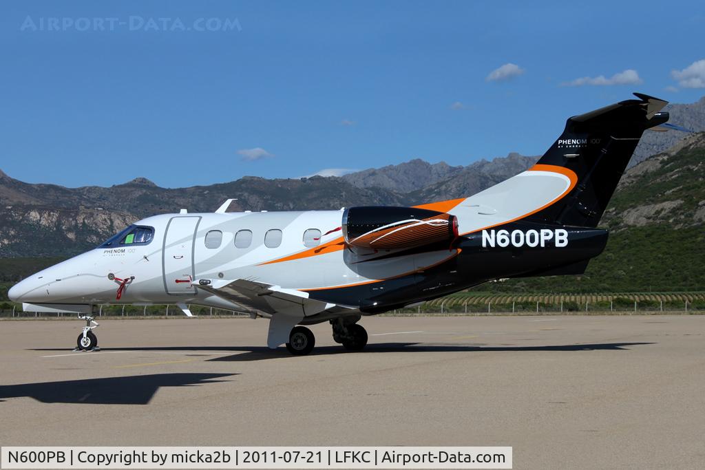 N600PB, 2010 Embraer EMB-500 Phenom 100 C/N 50000130, Parked