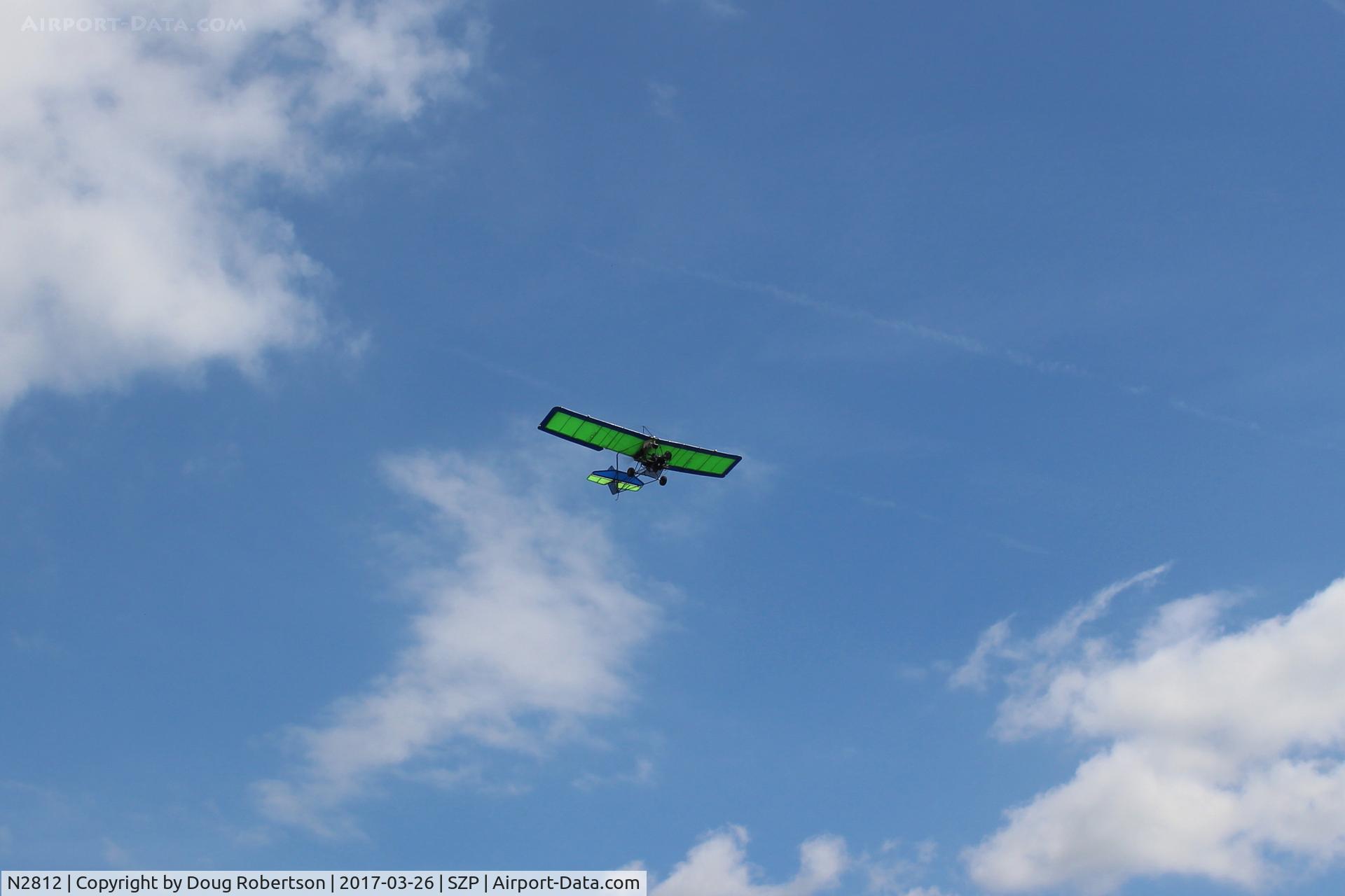N2812, 2001 Eipper Quicksilver Sport II C/N 0001763, 2001 Chicco Eipper QUICKSILVER SPORT II, Rotax 503DCDI 52 Hp pusher, Experimental class Ultralight, impressive takeoff climb Rwy 22