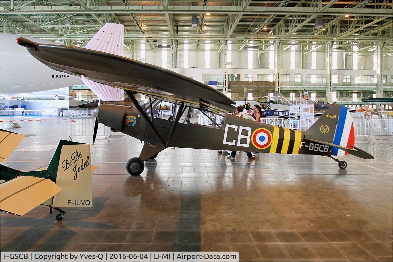 F-GSCB, Piper L-21B Super Cub C/N 18-4577, Piper L-21B Super Cub Displayed at Istres-Le Tubé Air Base 125 (LFMI-QIE) open day 2016