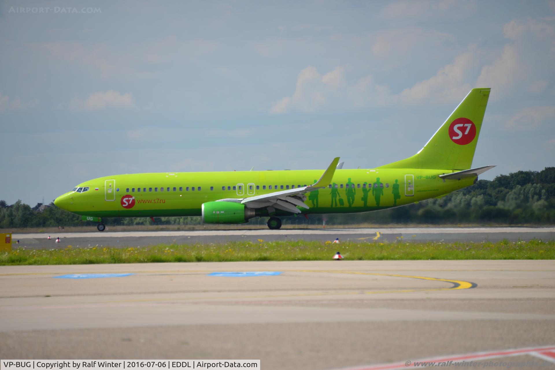 VP-BUG, 2008 Boeing 737-86J C/N 37741, Boeing 737-86J(W) - S7 SBI Sibiria Airlines - 37741 - VP-BUG - 06.07.2016 - DUS