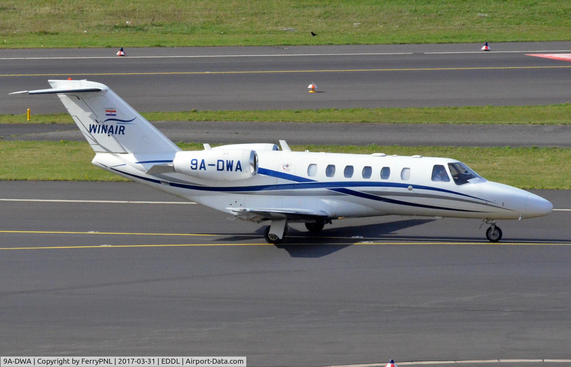 9A-DWA, 2008 Cessna 525A CitationJet CJ2+ C/N 525A-0412, Cessna 525A taxying for departure