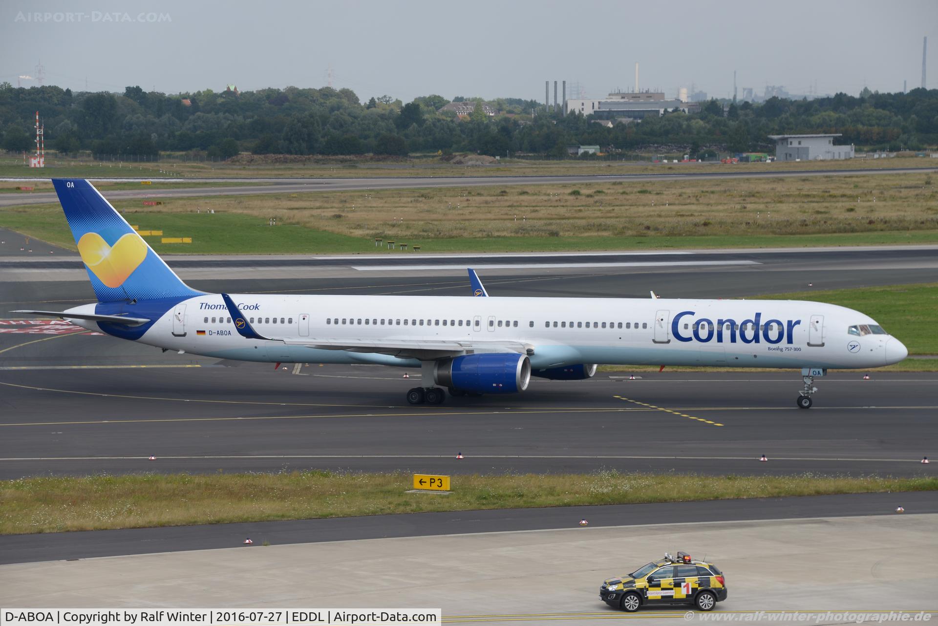 D-ABOA, 1998 Boeing 757-330 C/N 29016, Boeing 757-330 - DE CFG Condor 'Thomas Cook ' - 29016 - D-ABOA - 27.07.2016 - DUS