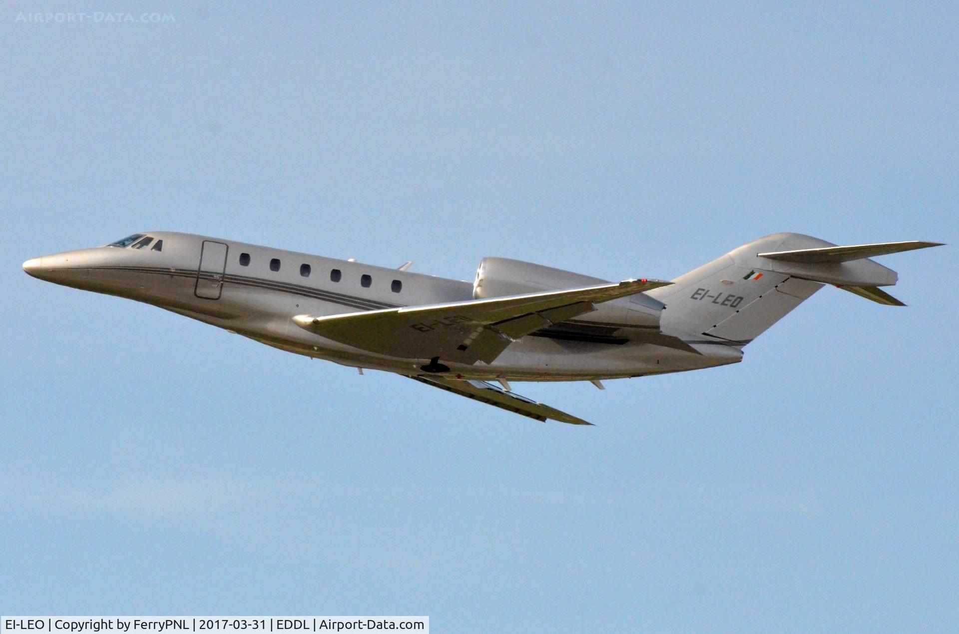 EI-LEO, 2004 Cessna 750 Citation X Citation X C/N 750-0232, Airlink Airways Citation X lifting-off from DUS