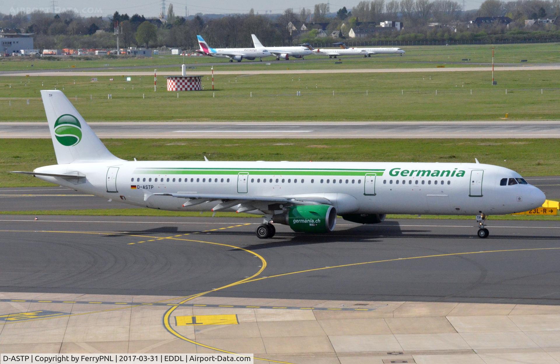 D-ASTP, 1997 Airbus A321-211 C/N 684, Germania A321 taxying