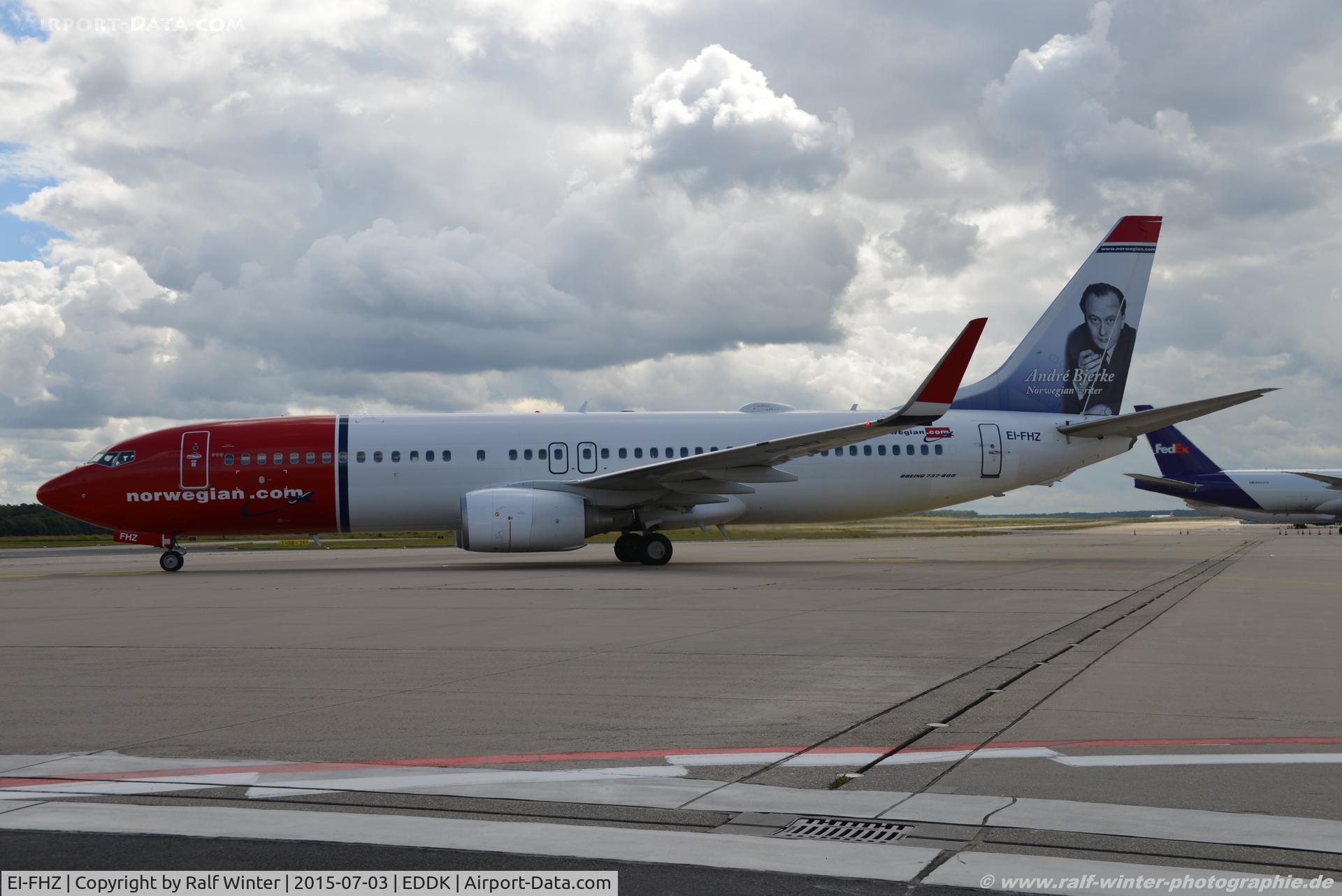 EI-FHZ, 2011 Boeing 737-8JP C/N 39005, Boeing 737-8JP(W) - IBK Norwegian Air International 'Andre Bjerke' - 39005 - EI-FHZ - 03.07.2015 - CGN