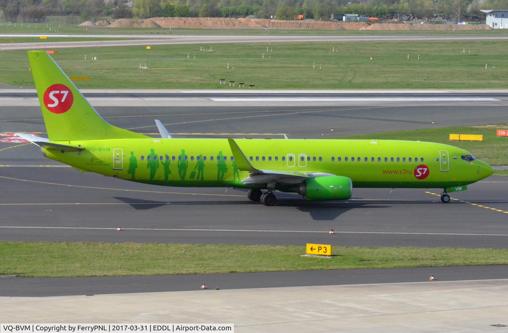 VQ-BVM, 2014 Boeing 737-8GJ C/N 41400, S7 B738 taxying out for its flight to Moscow