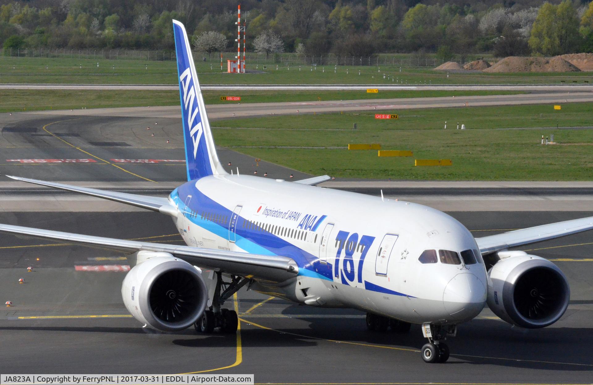 JA823A, 2013 Boeing 787-8 Dreamliner C/N 42246, ANA B778 vacating the runway