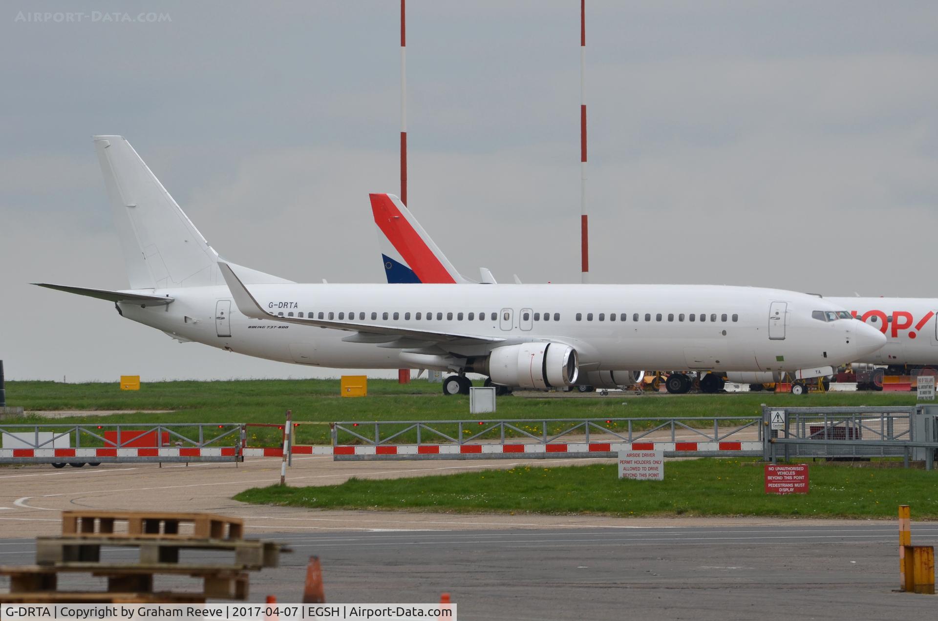 G-DRTA, 2004 Boeing 737-85P C/N 33972, Parked at Norwich.