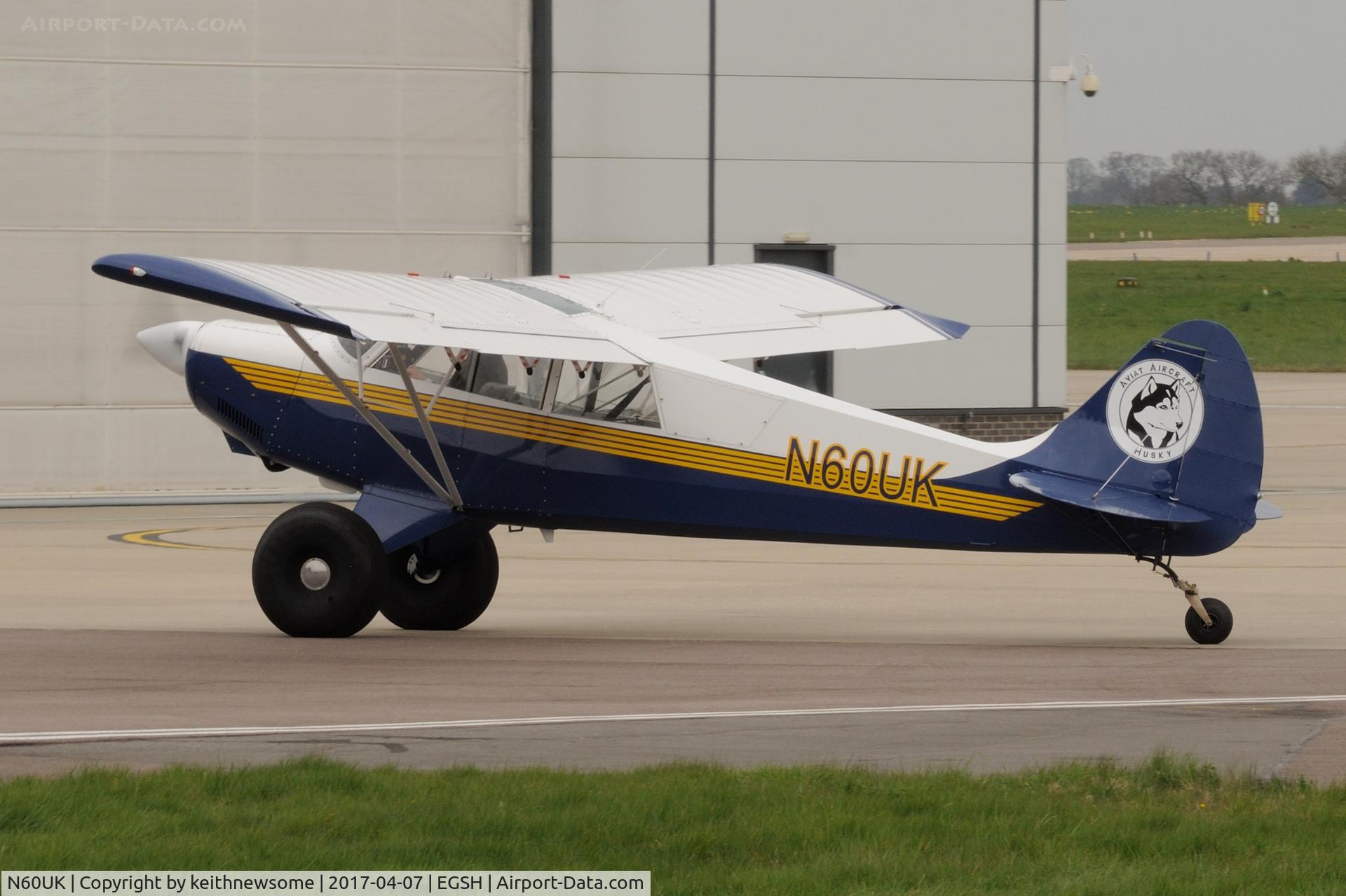 N60UK, 2008 Aviat A-1C-180 Husky C/N 3006, Very nice visitor.