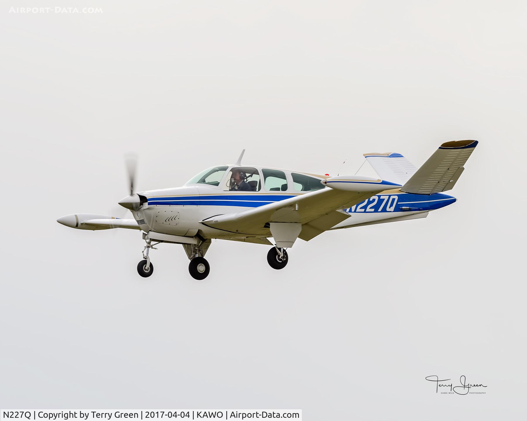 N227Q, 1964 Beech S35 Bonanza C/N D-7523, KAWO