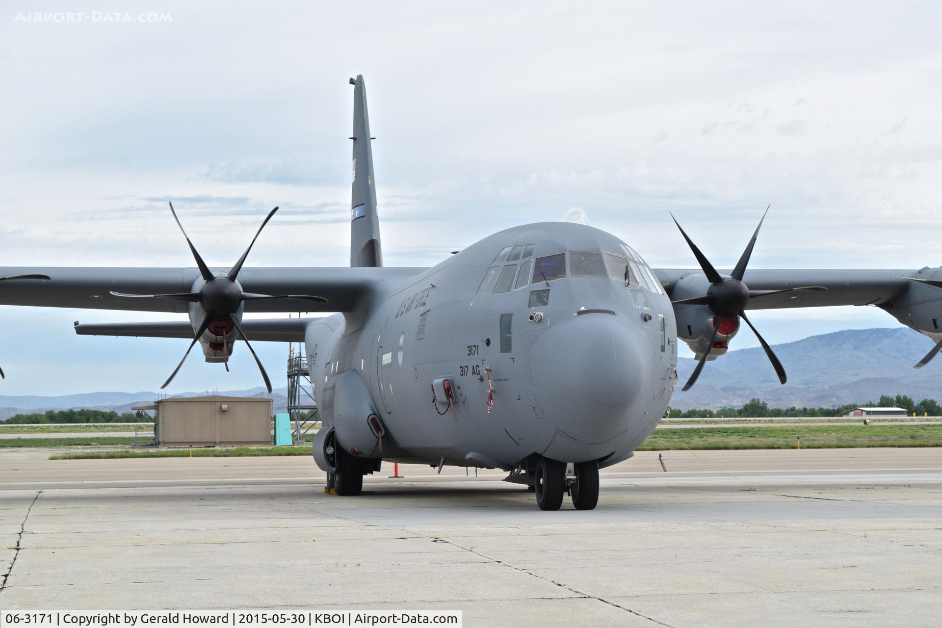 06-3171, 2010 Lockheed Martin C-130J-30 Super Hercules C/N 382-5641, Parked on south GS ramp.  317th Airlift Group, Dyess AFB, TX.
