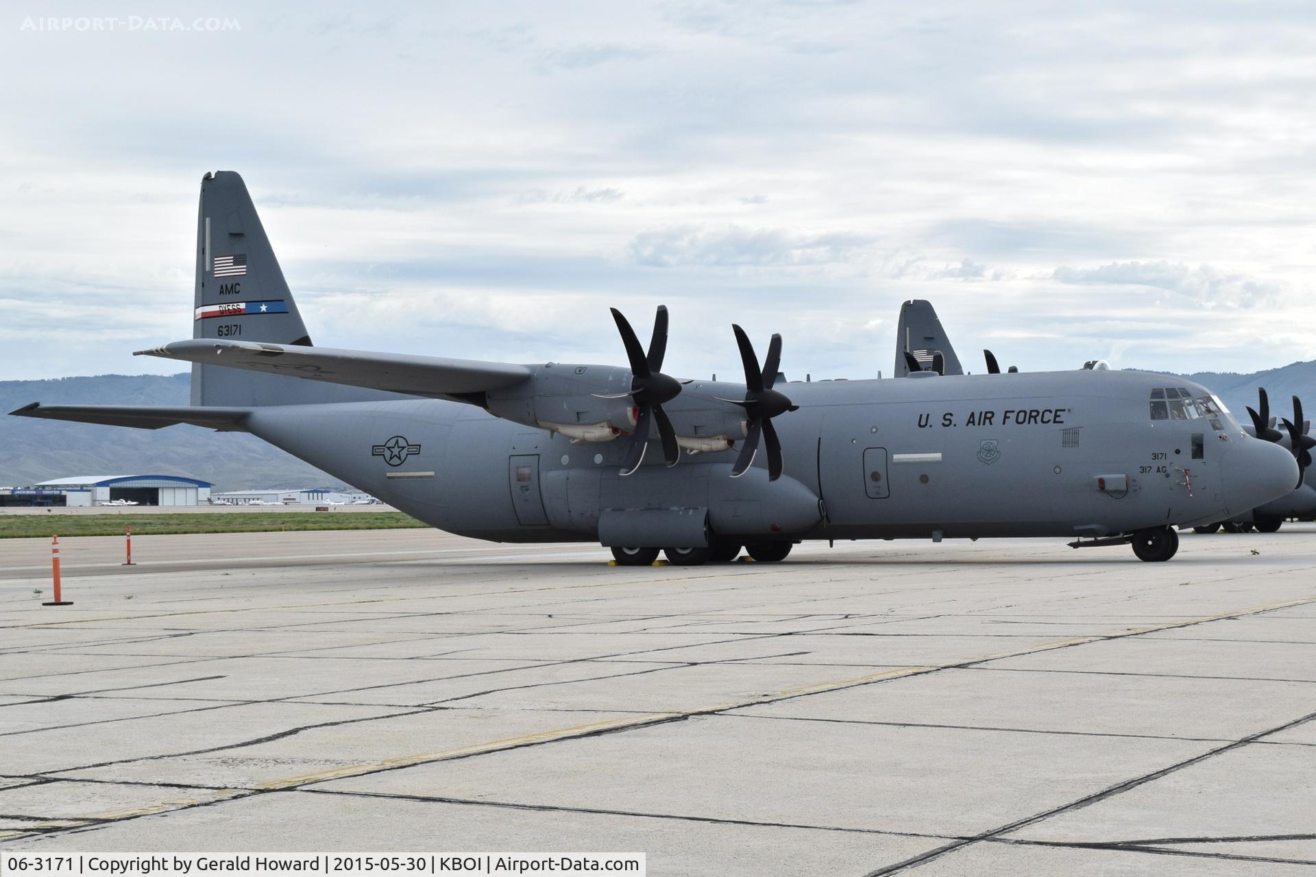 06-3171, 2010 Lockheed Martin C-130J-30 Super Hercules C/N 382-5641, Parked on south GS ramp.  317th Airlift Group, Dyess AFB, TX.