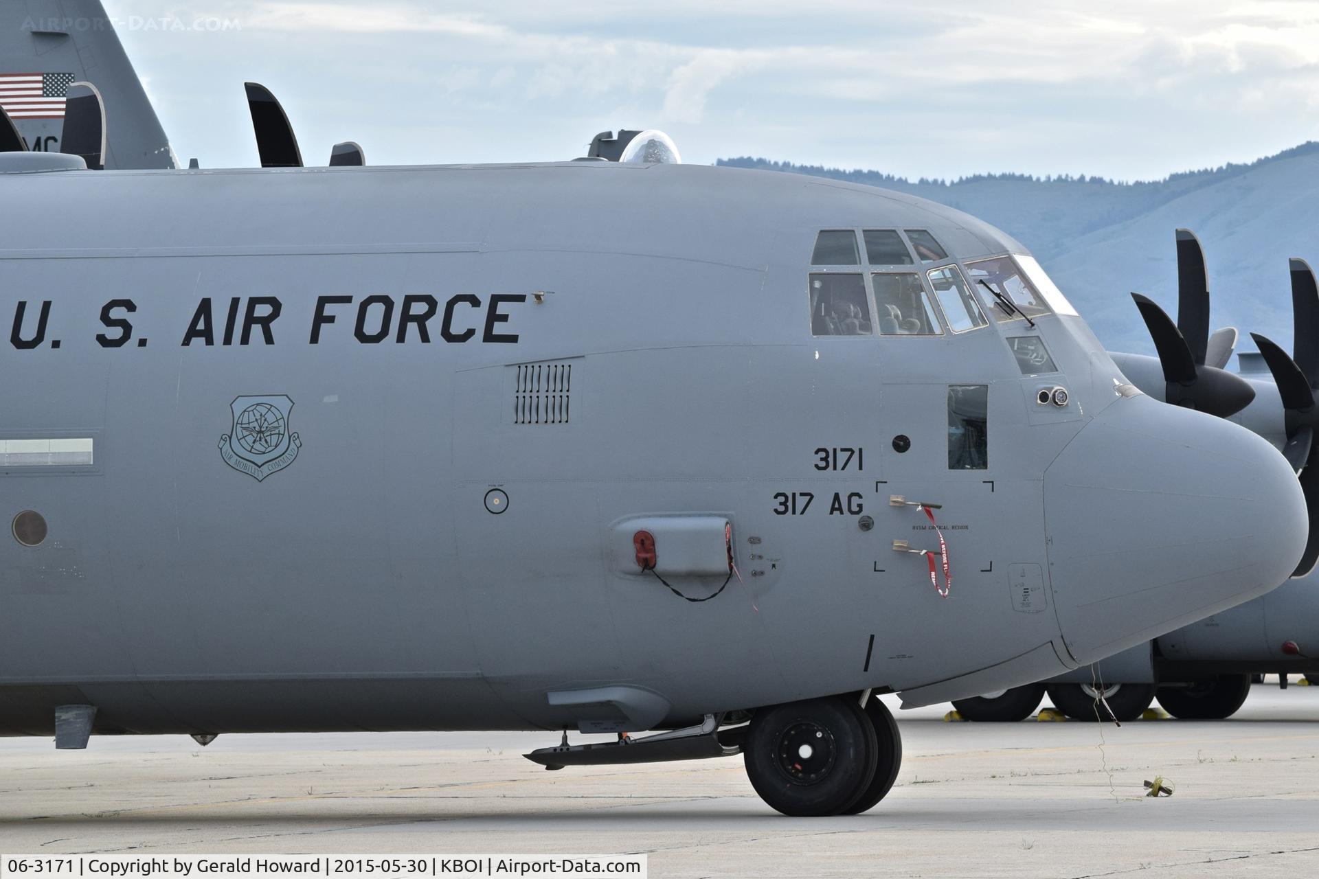 06-3171, 2010 Lockheed Martin C-130J-30 Super Hercules C/N 382-5641, Parked on south GS ramp.  317th Airlift Group, Dyess AFB, TX.