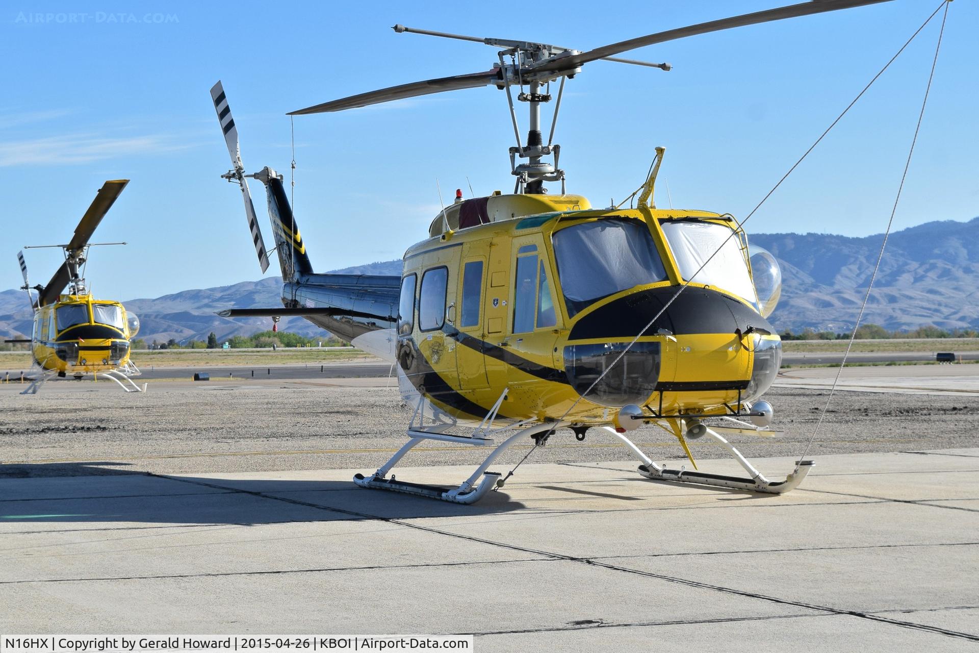 N16HX, 1979 Bell 205A-1 C/N 30293, Parked on south GA ramp.