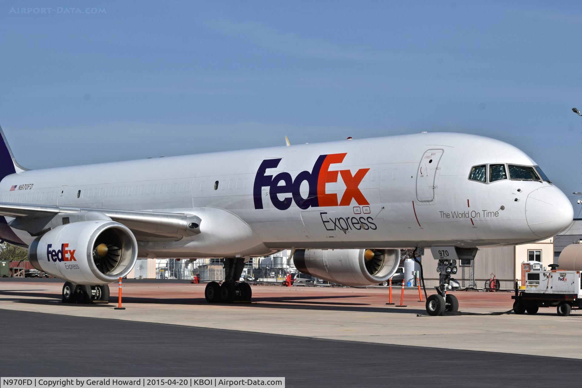 N970FD, 1997 Boeing 757-28A C/N 28166, Parked on the FedEx ramp.