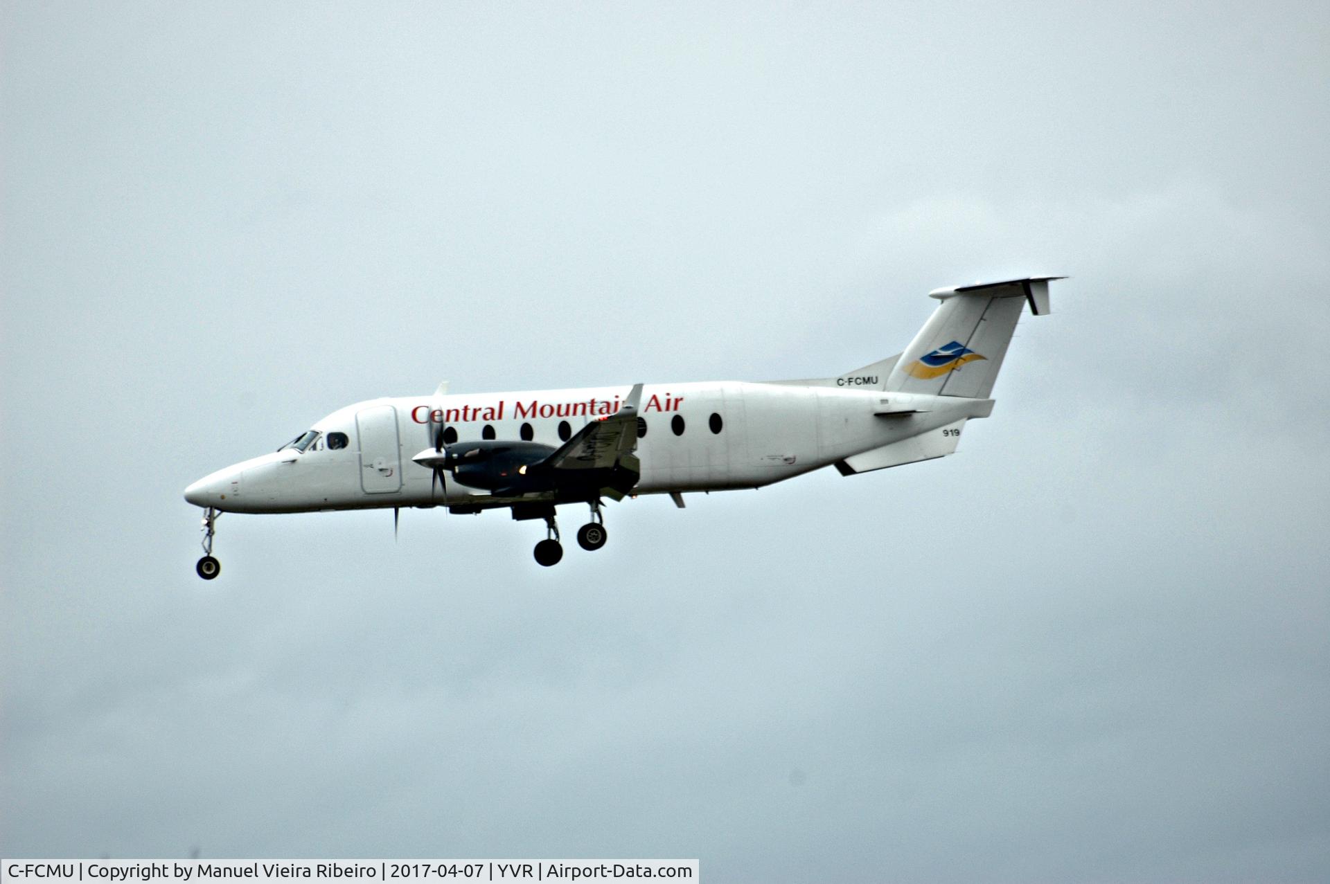 C-FCMU, 1997 Beech 1900D C/N UE-285, Landing at YVR