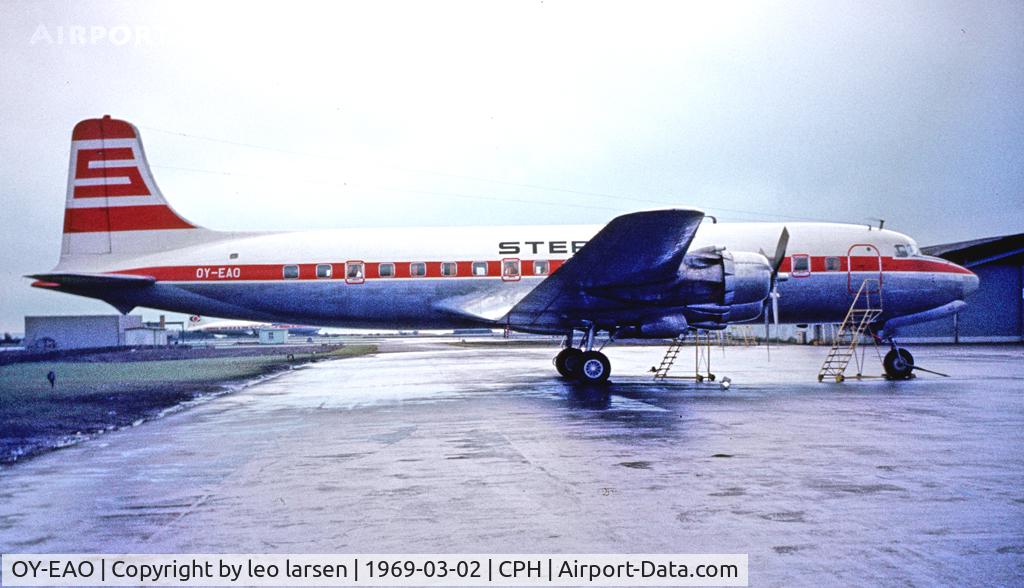 OY-EAO, 1951 Douglas DC-6B C/N 43274, Copenhagen 3.2.1969