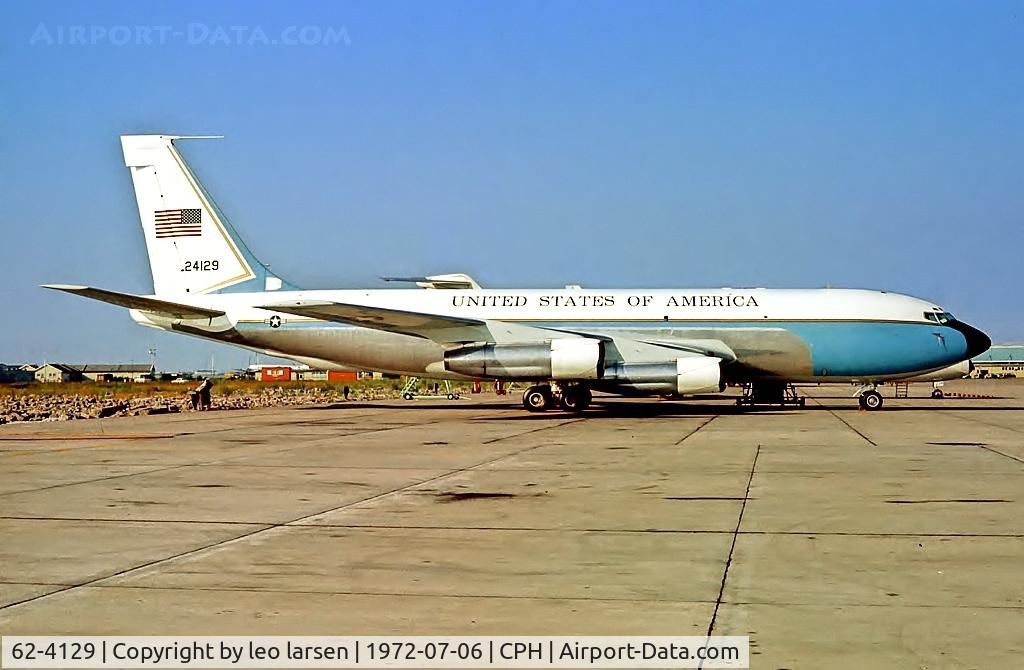 62-4129, 1962 Boeing TC-135W Stratolifter C/N 18469, Copenhagen 6.7.1972