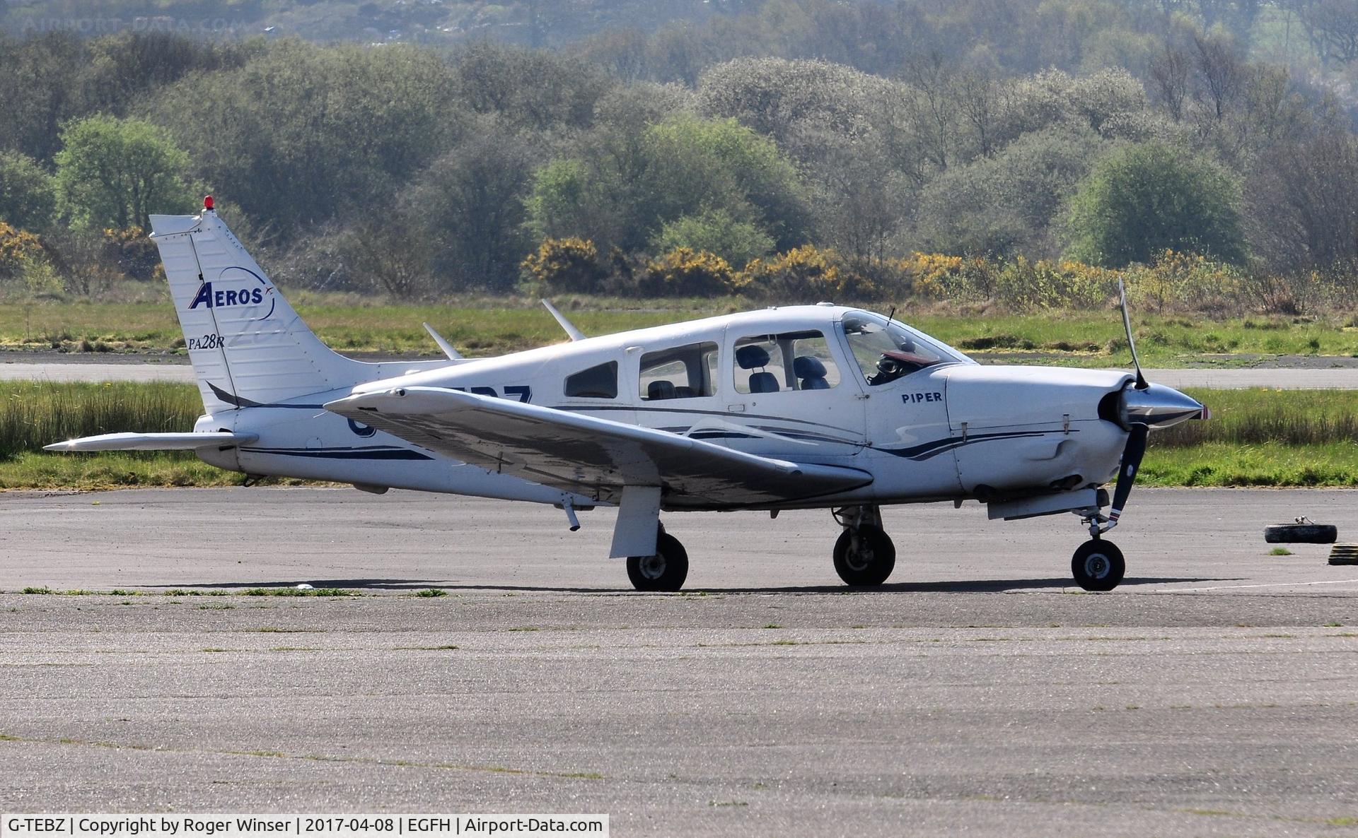 G-TEBZ, 1977 Piper PA-28R-201 Cherokee Arrow III C/N 28R-7737050, Visiting Piper Cherokee Arrow III operated by Smart People Don't Buy Ltd..