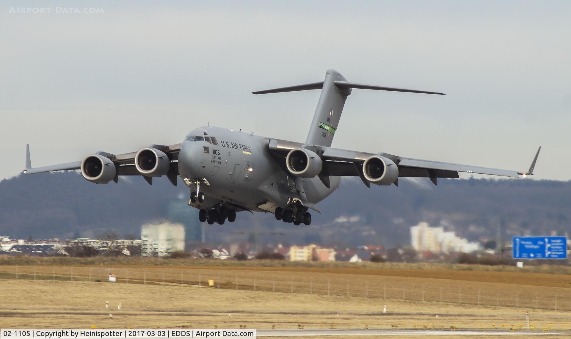02-1105, 2002 Boeing C-17A Globemaster III C/N 50114, C-17A 02-1105