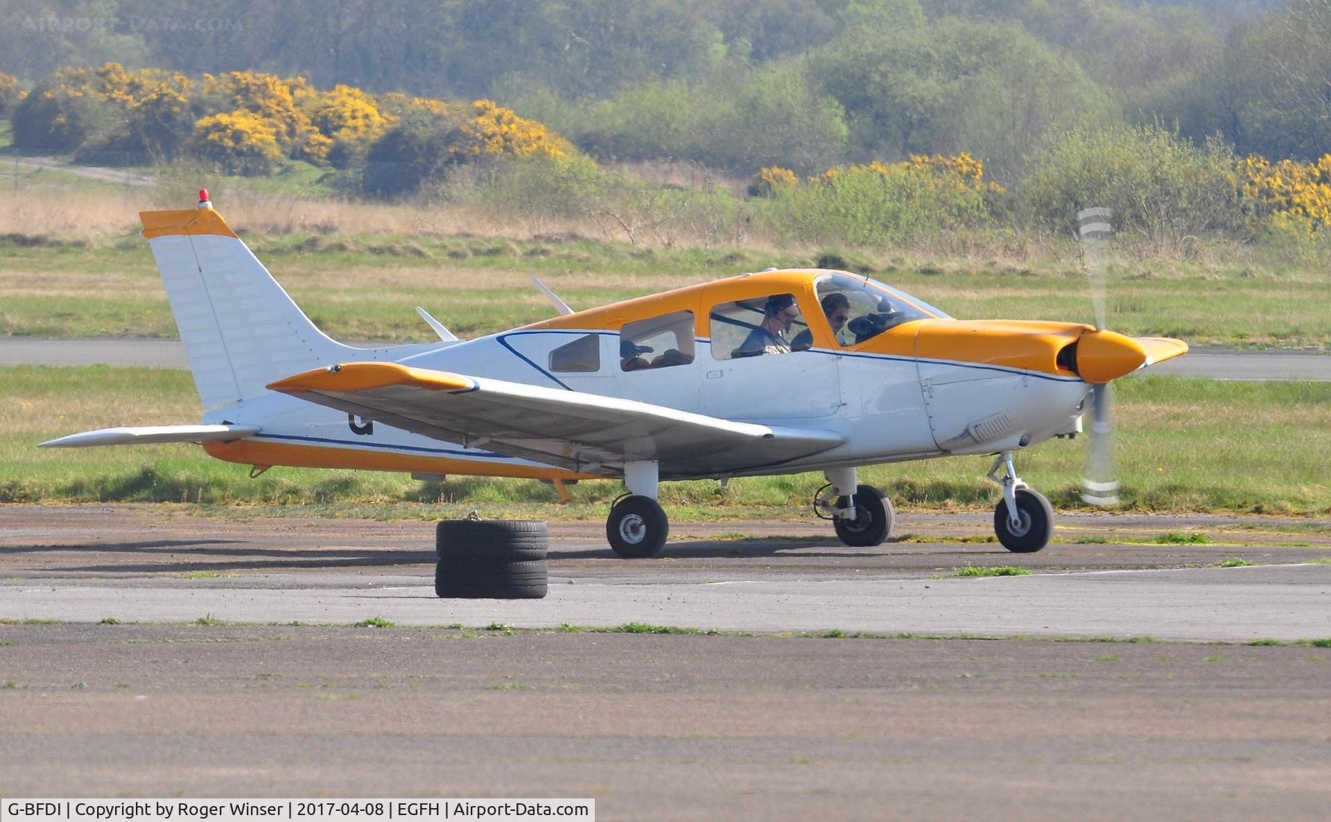 G-BFDI, 1977 Piper PA-28-181 Cherokee Archer II C/N 28-7790382, Visiting Piper Cherokee Archer II operated by Truman Aviation Ltd.