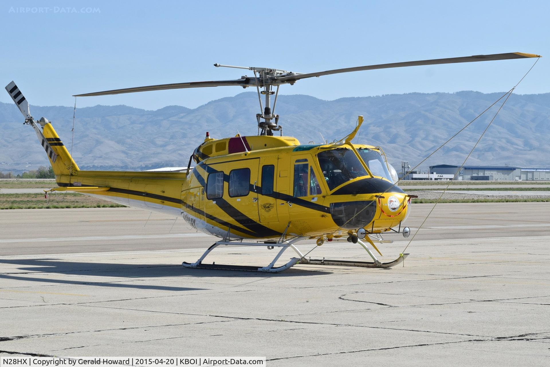 N28HX, 1968 Bell 205A-1 C/N 30034, Parked on the south GA ramp.