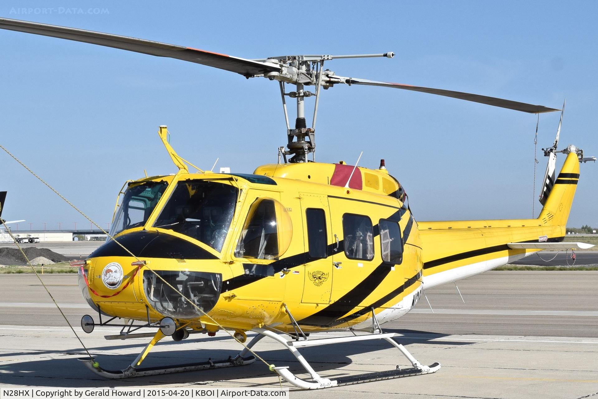 N28HX, 1968 Bell 205A-1 C/N 30034, Parked on the south GA ramp.