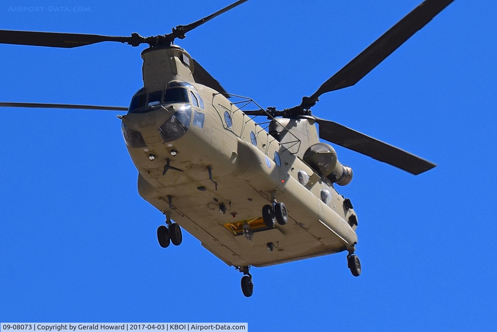 09-08073, 2009 Boeing CH-47F Chinook C/N M8073, Departing BOI