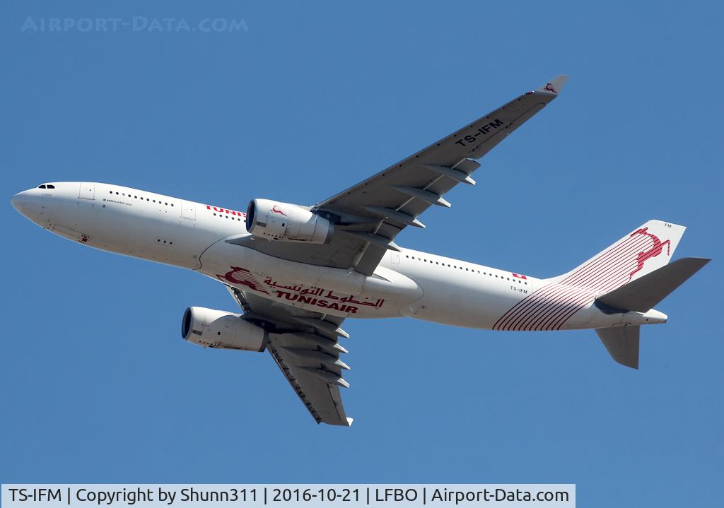 TS-IFM, 2015 Airbus A330-243 C/N 1631, Taking off from rwy 32R