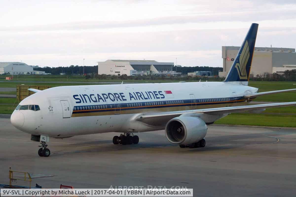 9V-SVL, 2002 Boeing 777-212/ER C/N 32336, At Brisbane